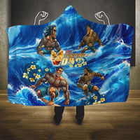 Hawaii Father's Day Hooded Blanket The Surfing Dad Polynesian Tattoo DT02 - Polynesian Pride