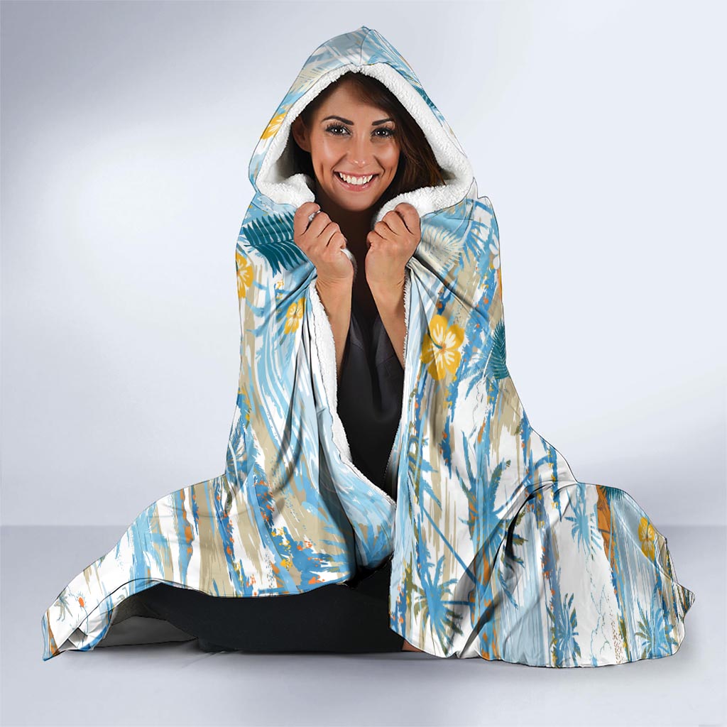 Hawaii Father's Day It's Surfing Time Hooded Blanket Aloha L Makuakane DT02 - Polynesian Pride