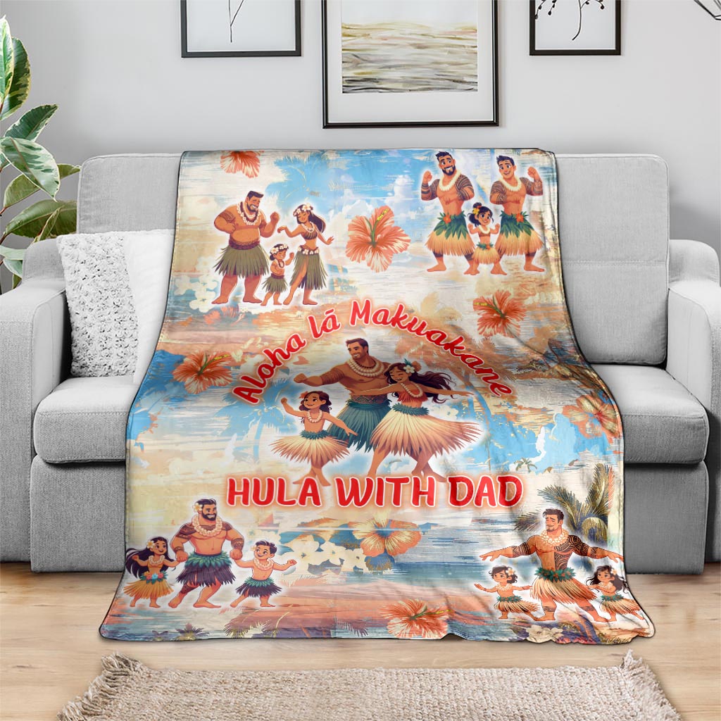 Hawaii Father's Day Blanket Hula With Dad