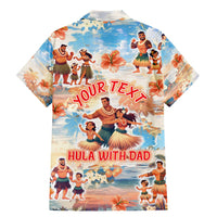 Hawaii Father's Day Family Matching Mermaid Dress and Hawaiian Shirt Hula With Dad