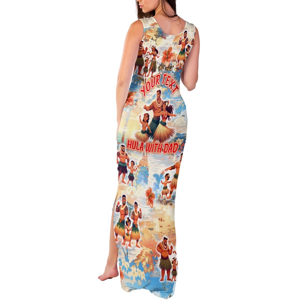 Hawaii Father's Day Tank Maxi Dress Hula With Dad