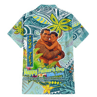 Palau Father's Day Polynesia Family Matching Mermaid Dress and Hawaiian Shirt Dad and Son