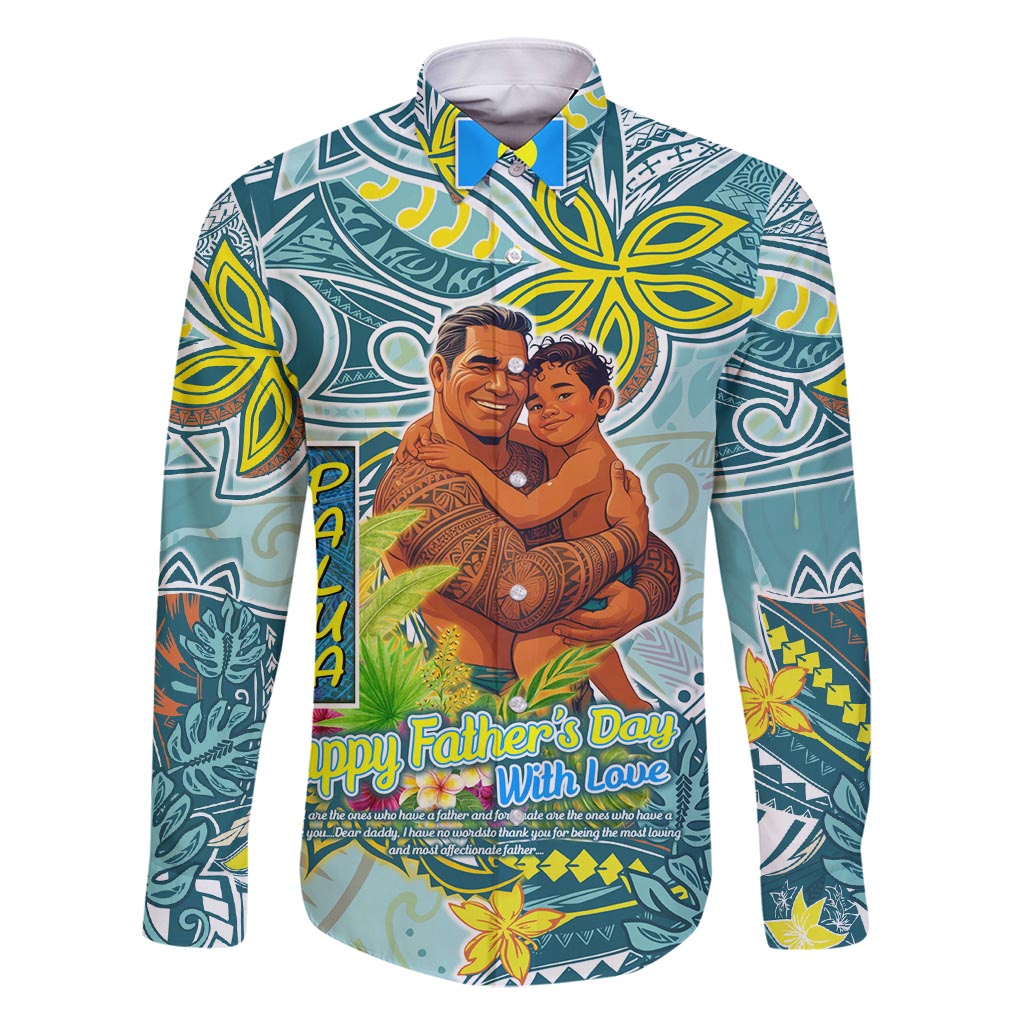 Palau Father's Day Polynesia Family Matching Summer Maxi Dress and Hawaiian Shirt Dad and Son
