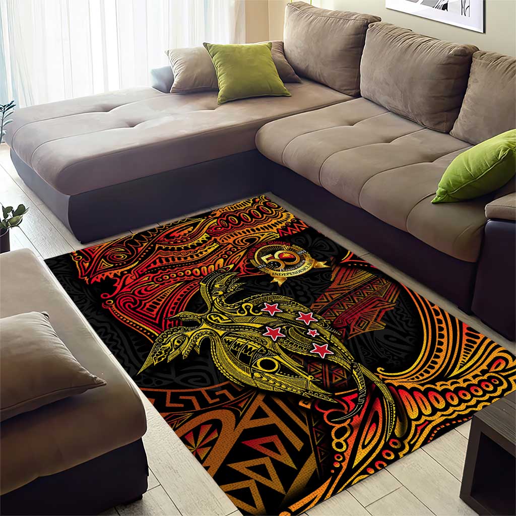 Papua New Guinea 50th Independence Day Area Rug Culture Spirit and Sovereignty