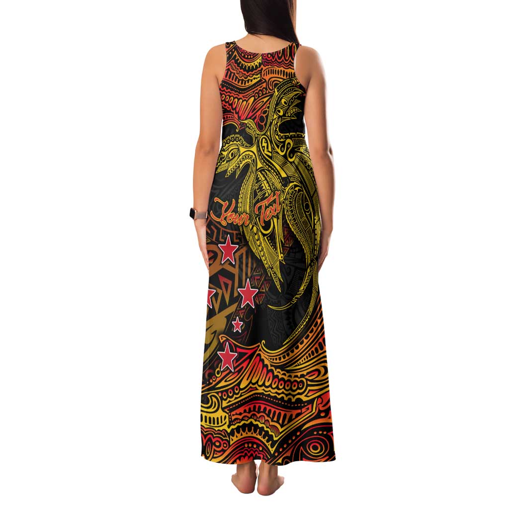 Papua New Guinea 50th Independence Day Family Matching Tank Maxi Dress and Hawaiian Shirt Culture Spirit and Sovereignty