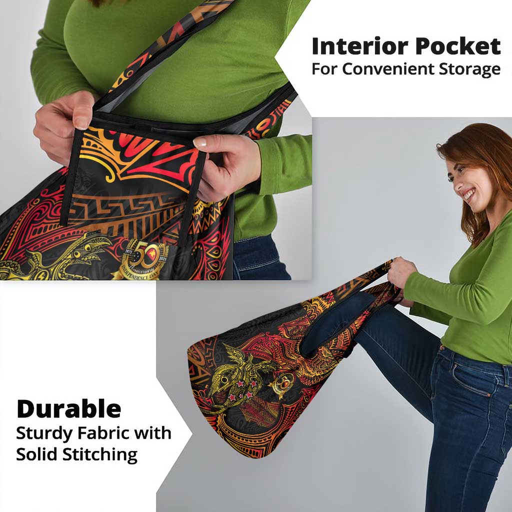 Papua New Guinea 50th Independence Day Grocery Bag Culture Spirit and Sovereignty