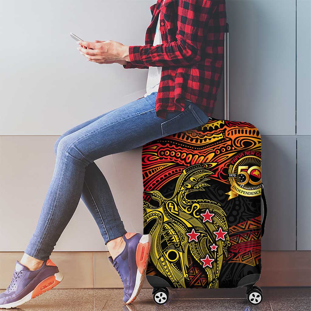 Papua New Guinea 50th Independence Day Luggage Cover Culture Spirit and Sovereignty
