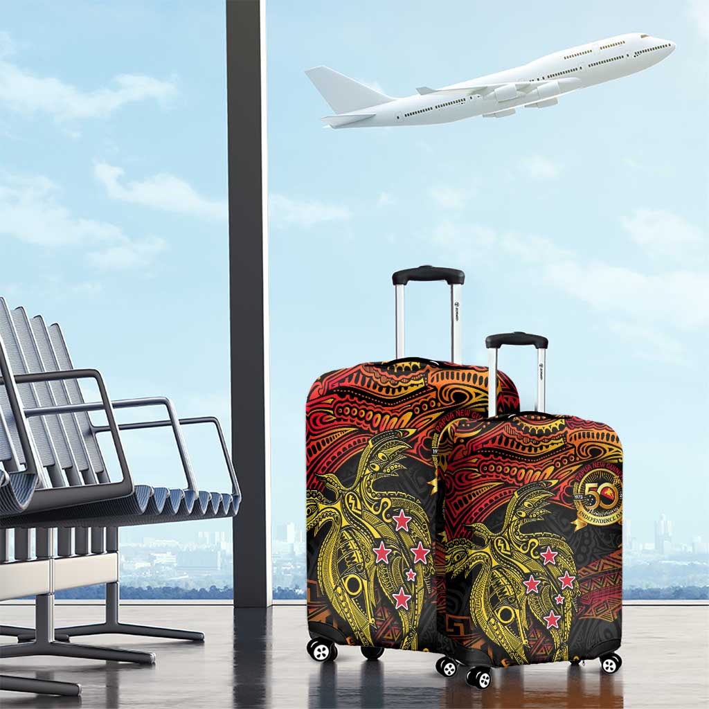 Papua New Guinea 50th Independence Day Luggage Cover Culture Spirit and Sovereignty