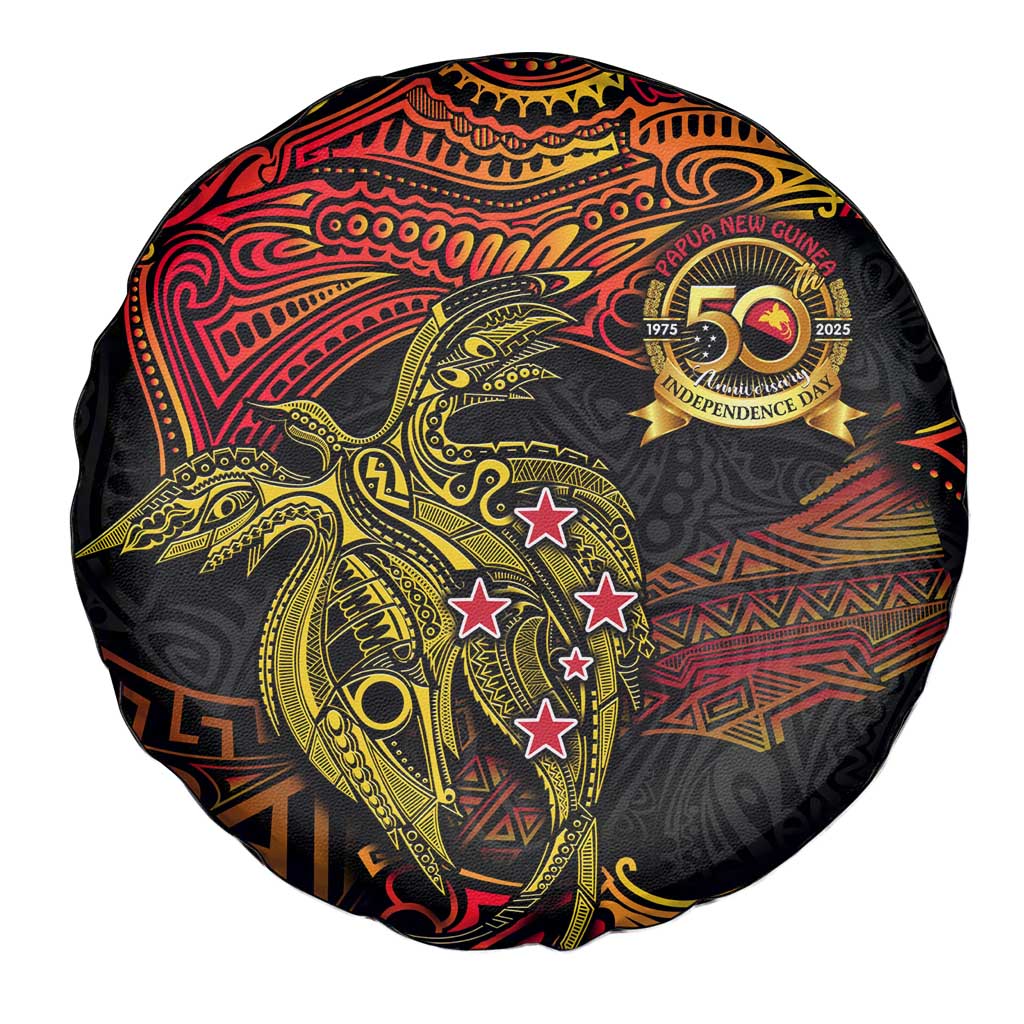 Papua New Guinea 50th Independence Day Spare Tire Cover Culture Spirit and Sovereignty