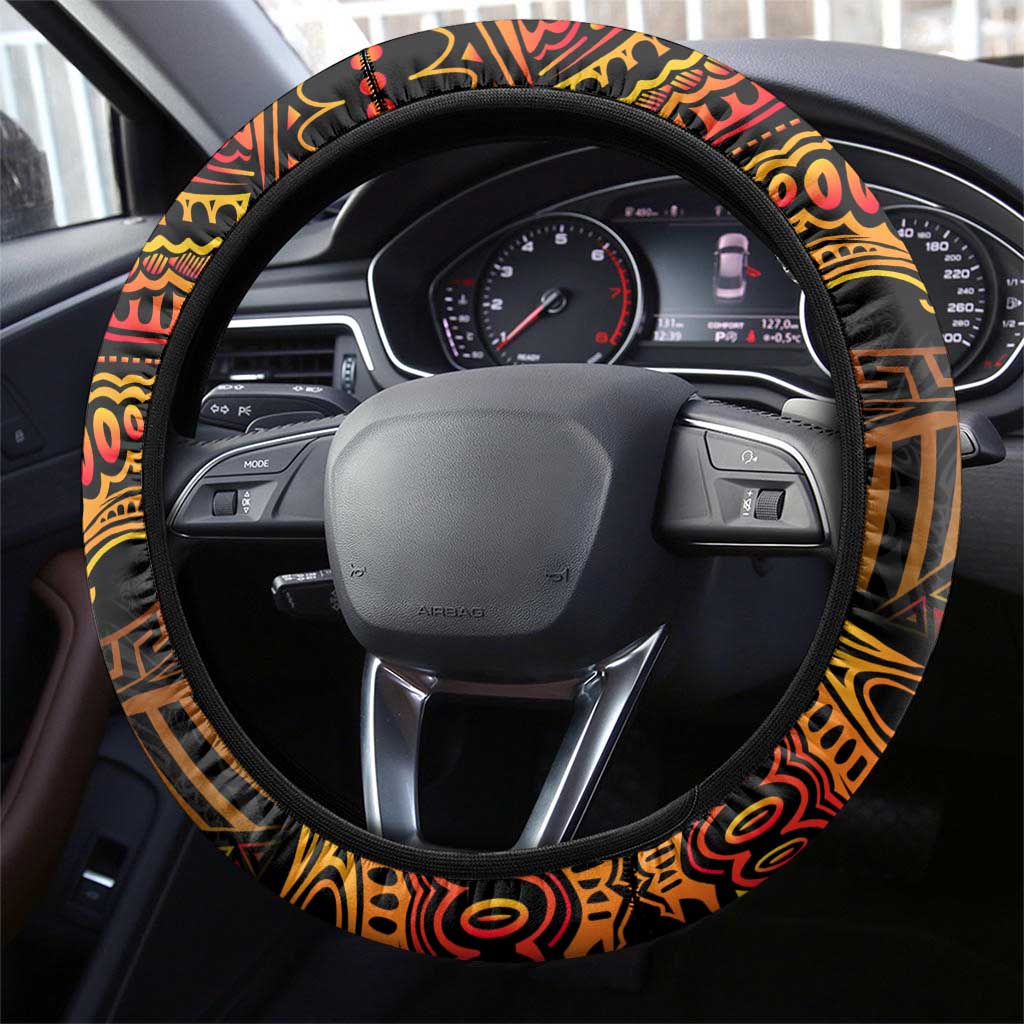 Papua New Guinea 50th Independence Day Steering Wheel Cover Culture Spirit and Sovereignty