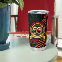 Papua New Guinea 50th Independence Day Tumbler Cup Culture Spirit and Sovereignty
