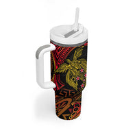 Papua New Guinea 50th Independence Day Tumbler With Handle Culture Spirit and Sovereignty