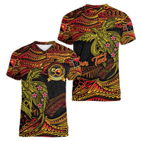 Papua New Guinea 50th Independence Day Women V-Neck T-Shirt Culture Spirit and Sovereignty