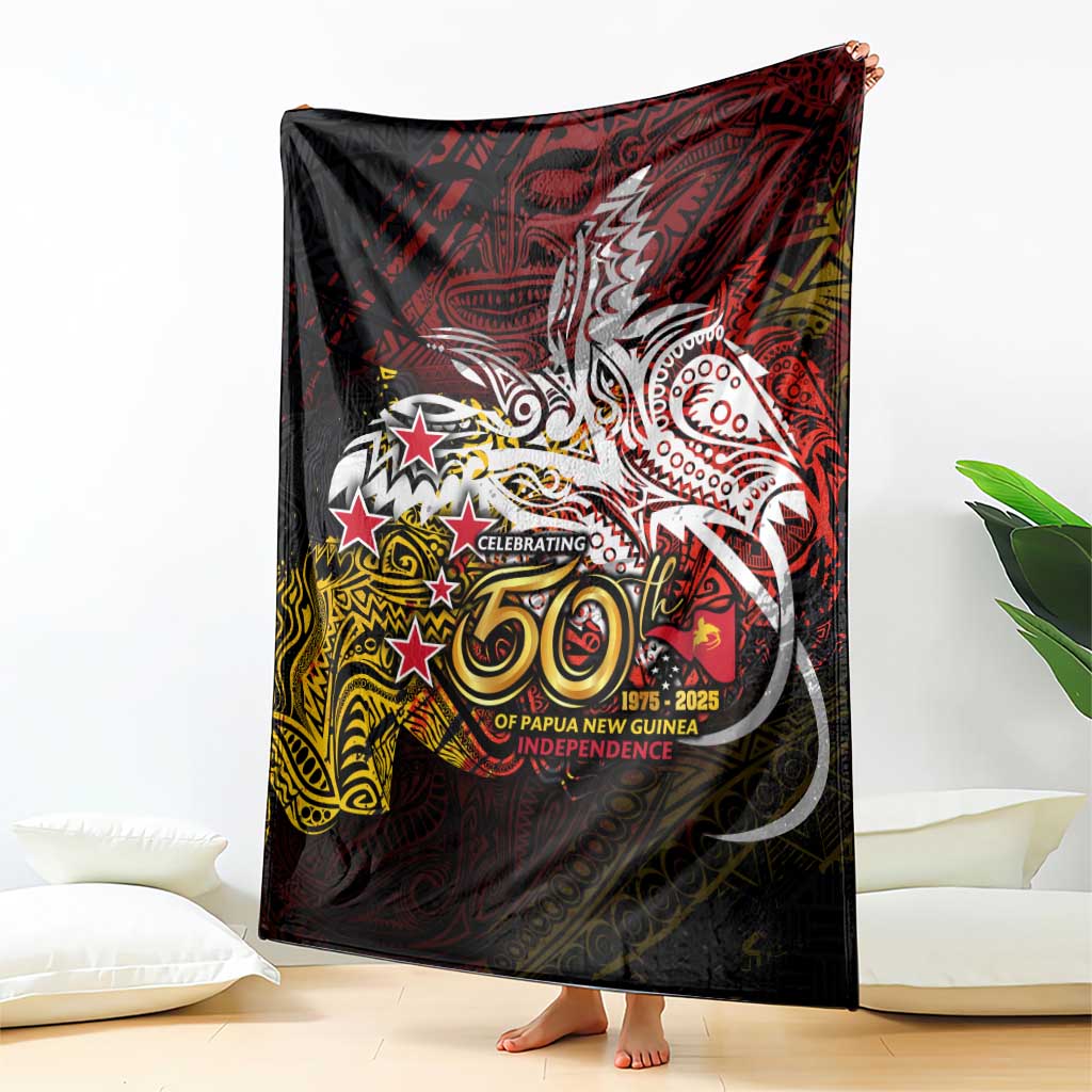 PNG 1975 - 2025 Blanket Papua New Guinea 50th Independence Anniversary