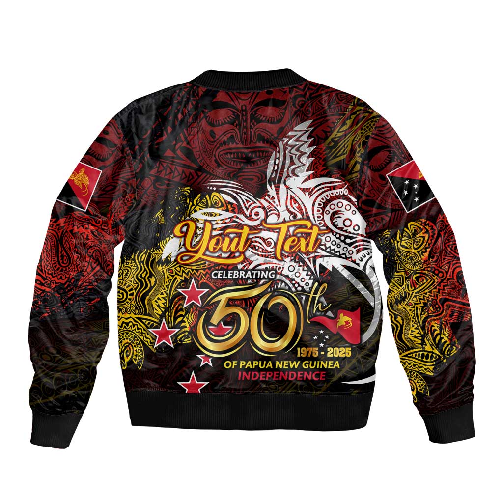 PNG 1975 - 2025 Bomber Jacket Papua New Guinea 50th Independence Anniversary