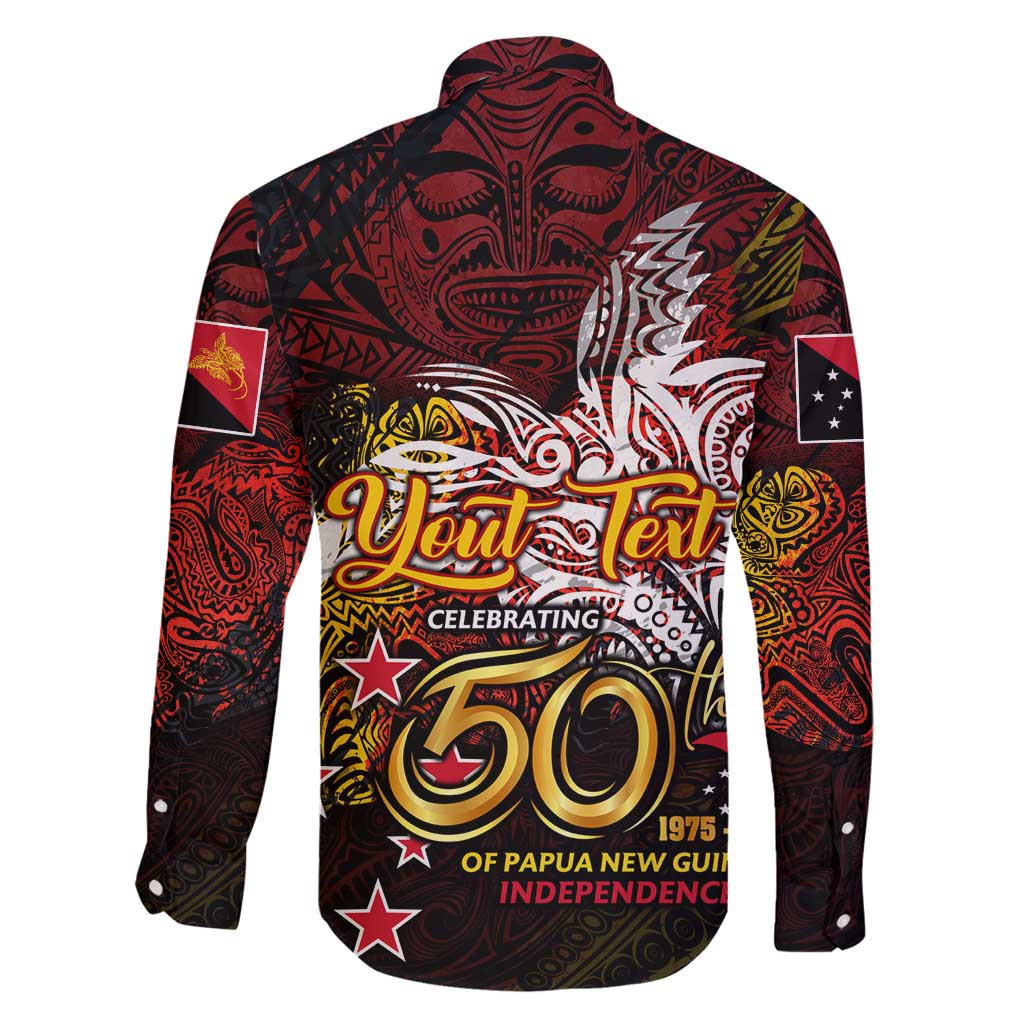 PNG 1975 - 2025 Family Matching Off Shoulder Short Dress and Hawaiian Shirt Papua New Guinea 50th Independence Anniversary