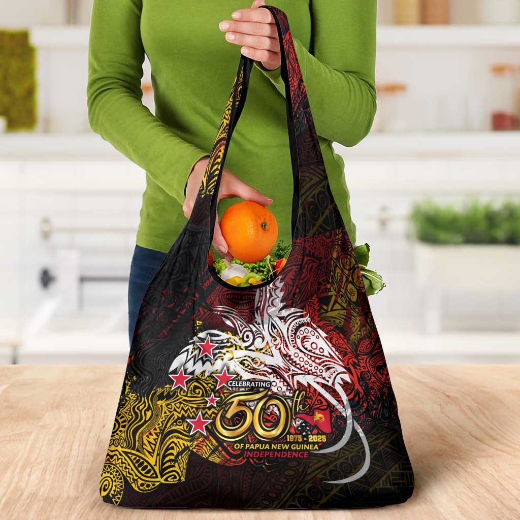 PNG 1975 - 2025 Grocery Bag Papua New Guinea 50th Independence Anniversary