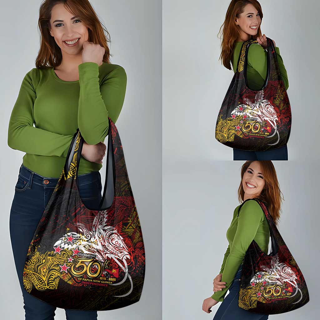 PNG 1975 - 2025 Grocery Bag Papua New Guinea 50th Independence Anniversary