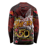 PNG 1975 - 2025 Long Sleeve Shirt Papua New Guinea 50th Independence Anniversary