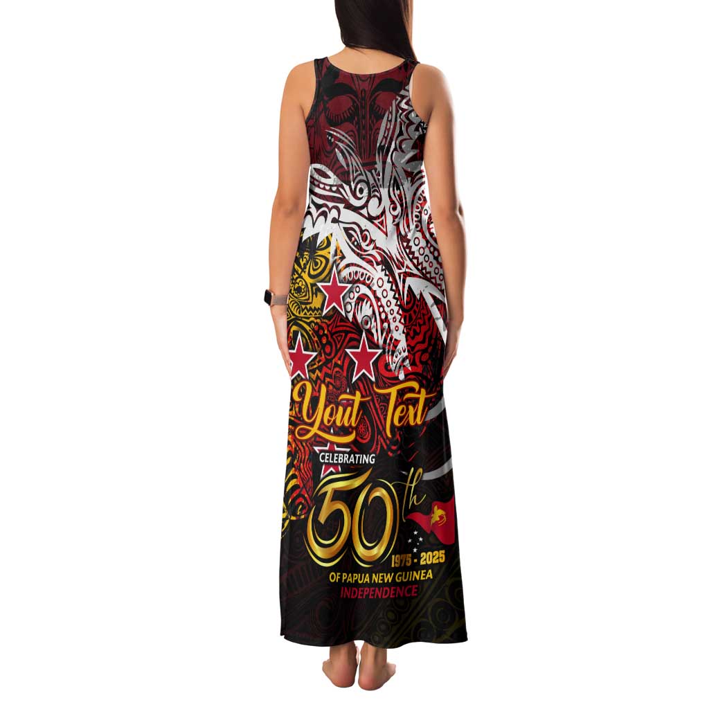 PNG 1975 - 2025 Tank Maxi Dress Papua New Guinea 50th Independence Anniversary