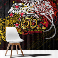 PNG 1975 - 2025 Window Curtain Papua New Guinea 50th Independence Anniversary