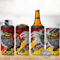 Papua New Guinea 50th Independence Day 4 in 1 Can Cooler Tumbler Celebrate Our History, Inspire Our Future