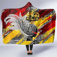 Papua New Guinea 50th Independence Day Hooded Blanket Celebrate Our History, Inspire Our Future DT02 One Size Art - Polynesian Pride