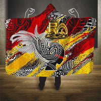 Papua New Guinea 50th Independence Day Hooded Blanket Celebrate Our History, Inspire Our Future DT02 - Polynesian Pride