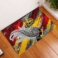 Papua New Guinea 50th Independence Day Rubber Doormat Celebrate Our History, Inspire Our Future DT02 - Polynesian Pride