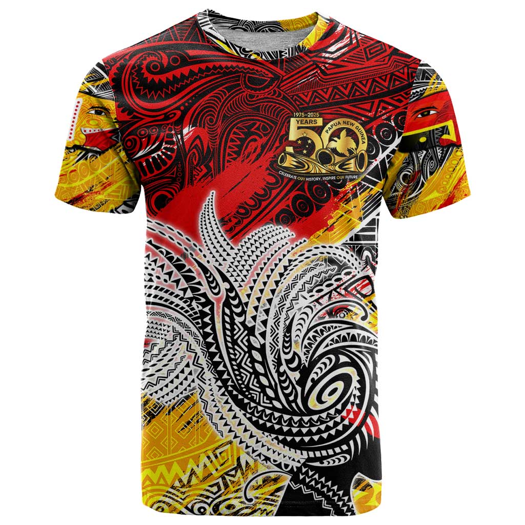 Papua New Guinea 50th Independence Day T Shirt Celebrate Our History, Inspire Our Future