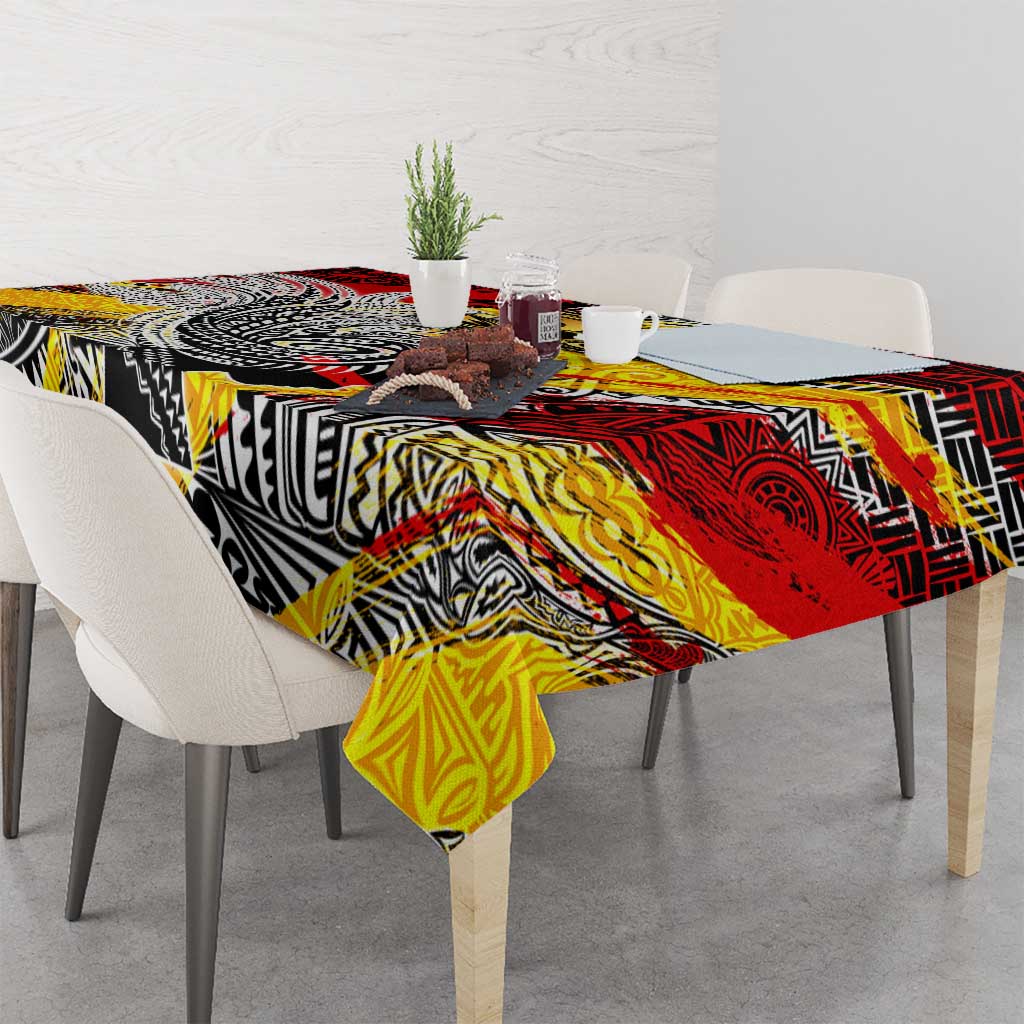 Papua New Guinea 50th Independence Day Tablecloth Celebrate Our History, Inspire Our Future