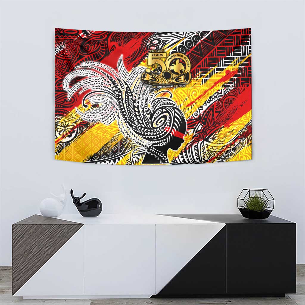 Papua New Guinea 50th Independence Day Tapestry Celebrate Our History, Inspire Our Future
