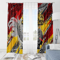 Papua New Guinea 50th Independence Day Window Curtain Celebrate Our History, Inspire Our Future