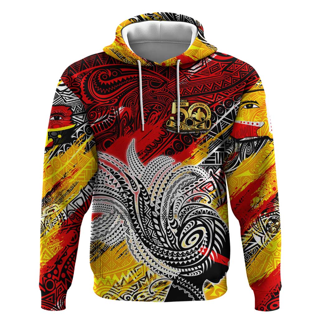 Papua New Guinea 50th Independence Day Zip Hoodie Celebrate Our History, Inspire Our Future