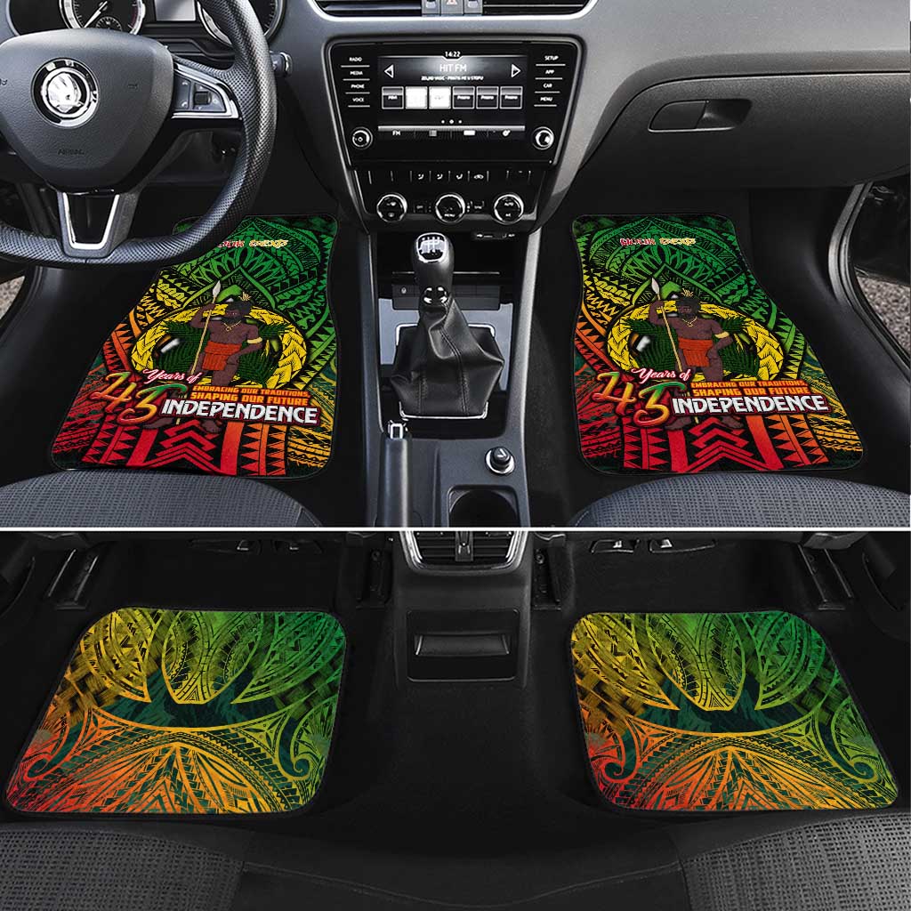 Vanuatu 45th Independence Anniversary Car Mats Embracing Our Traditions Shaping Our Future