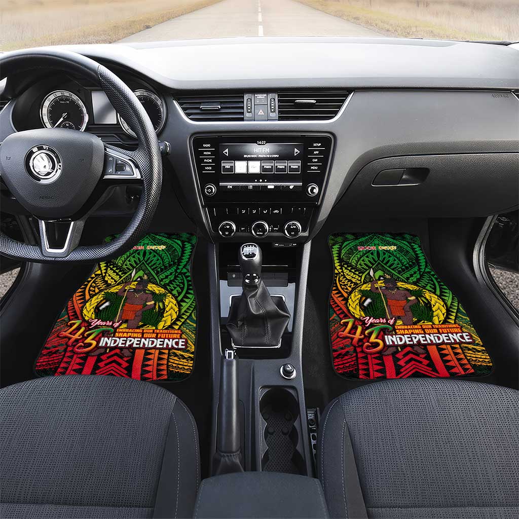 Vanuatu 45th Independence Anniversary Car Mats Embracing Our Traditions Shaping Our Future