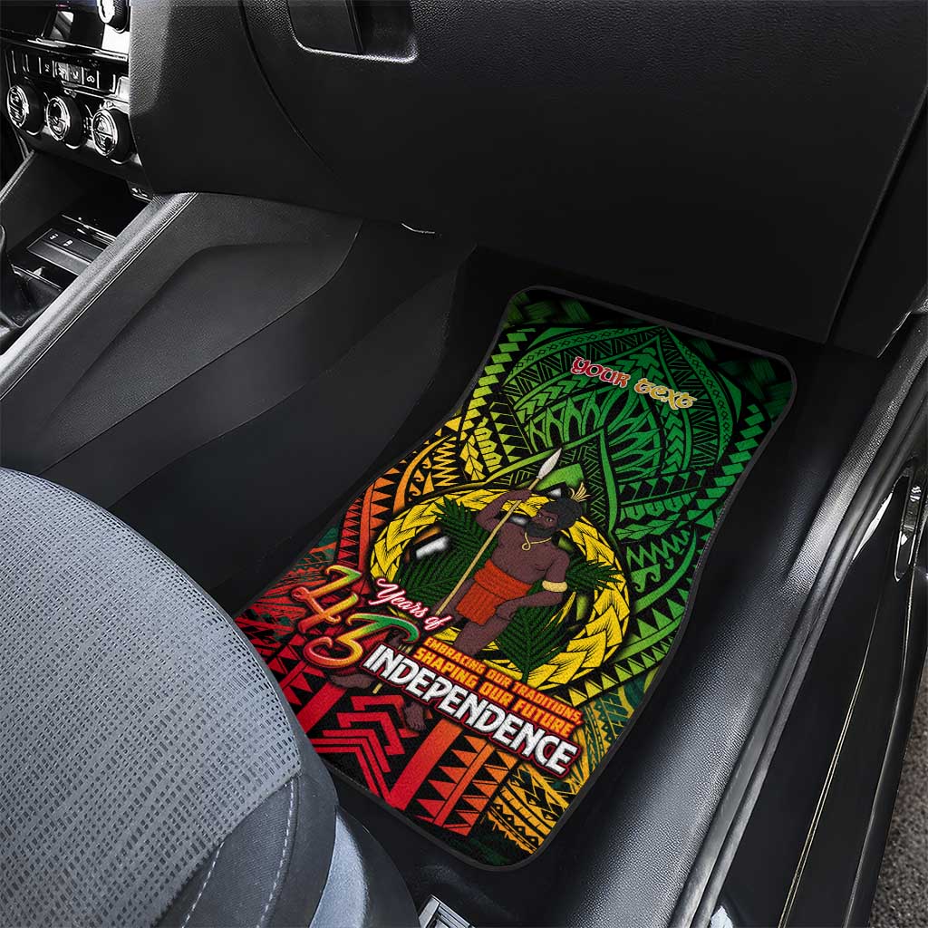 Vanuatu 45th Independence Anniversary Car Mats Embracing Our Traditions Shaping Our Future