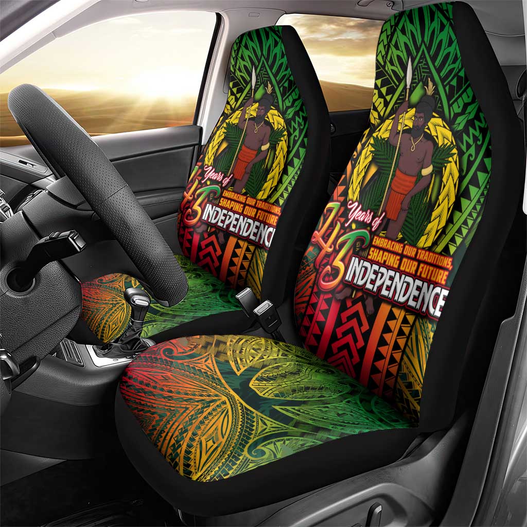 Vanuatu 45th Independence Anniversary Car Seat Cover Embracing Our Traditions Shaping Our Future
