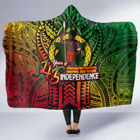 Vanuatu 45th Independence Anniversary Hooded Blanket Embracing Our Traditions Shaping Our Future DT02 One Size Art - Polynesian Pride