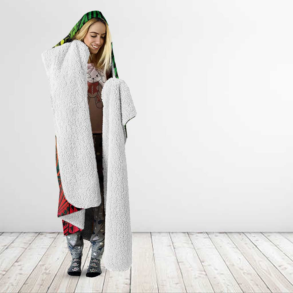 Vanuatu 45th Independence Anniversary Hooded Blanket Embracing Our Traditions Shaping Our Future DT02 - Polynesian Pride