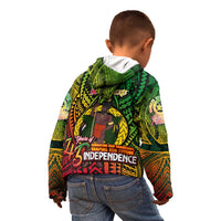 Vanuatu 45th Independence Anniversary Kid Hoodie Embracing Our Traditions Shaping Our Future DT02 - Polynesian Pride