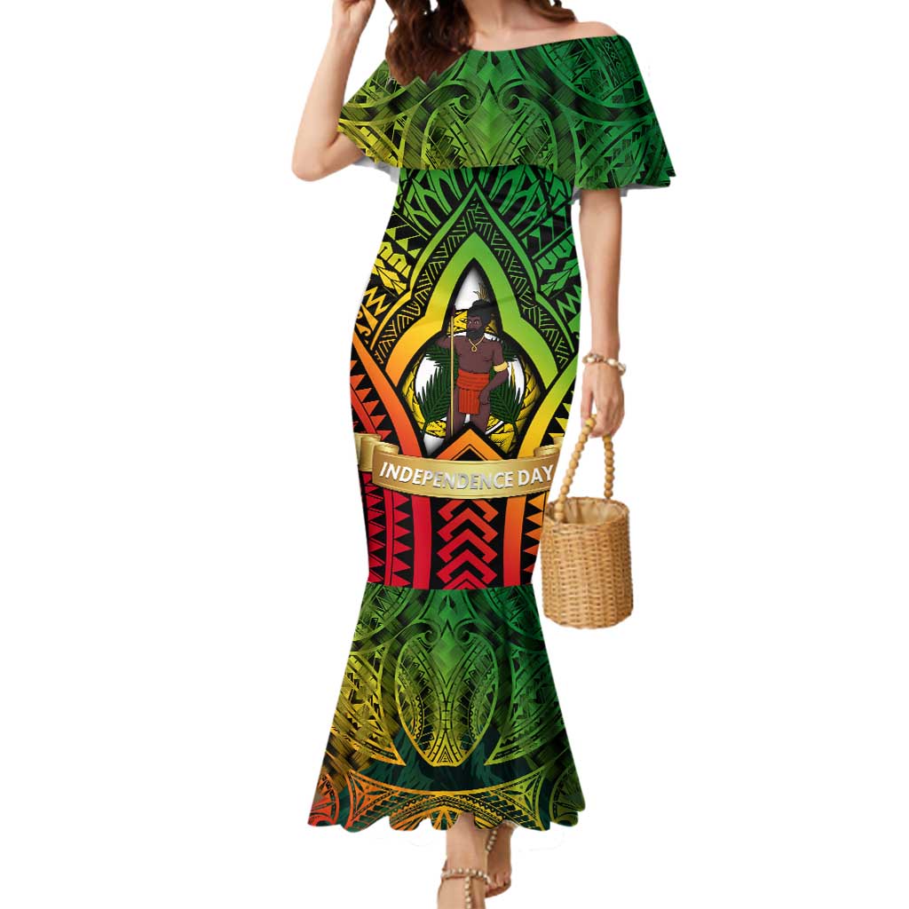 Vanuatu 45th Independence Anniversary Mermaid Dress Embracing Our Traditions Shaping Our Future