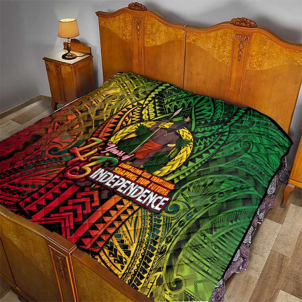Vanuatu 45th Independence Anniversary Quilt Embracing Our Traditions Shaping Our Future