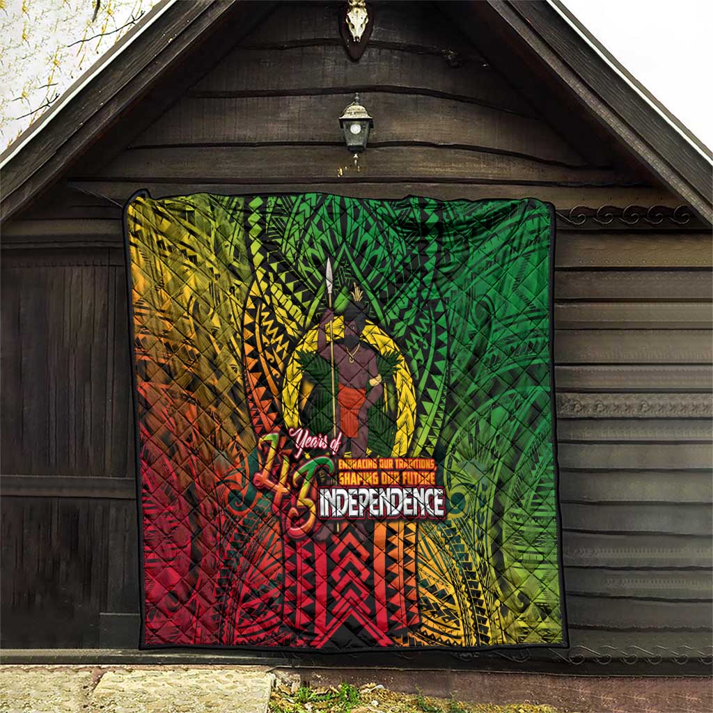 Vanuatu 45th Independence Anniversary Quilt Embracing Our Traditions Shaping Our Future