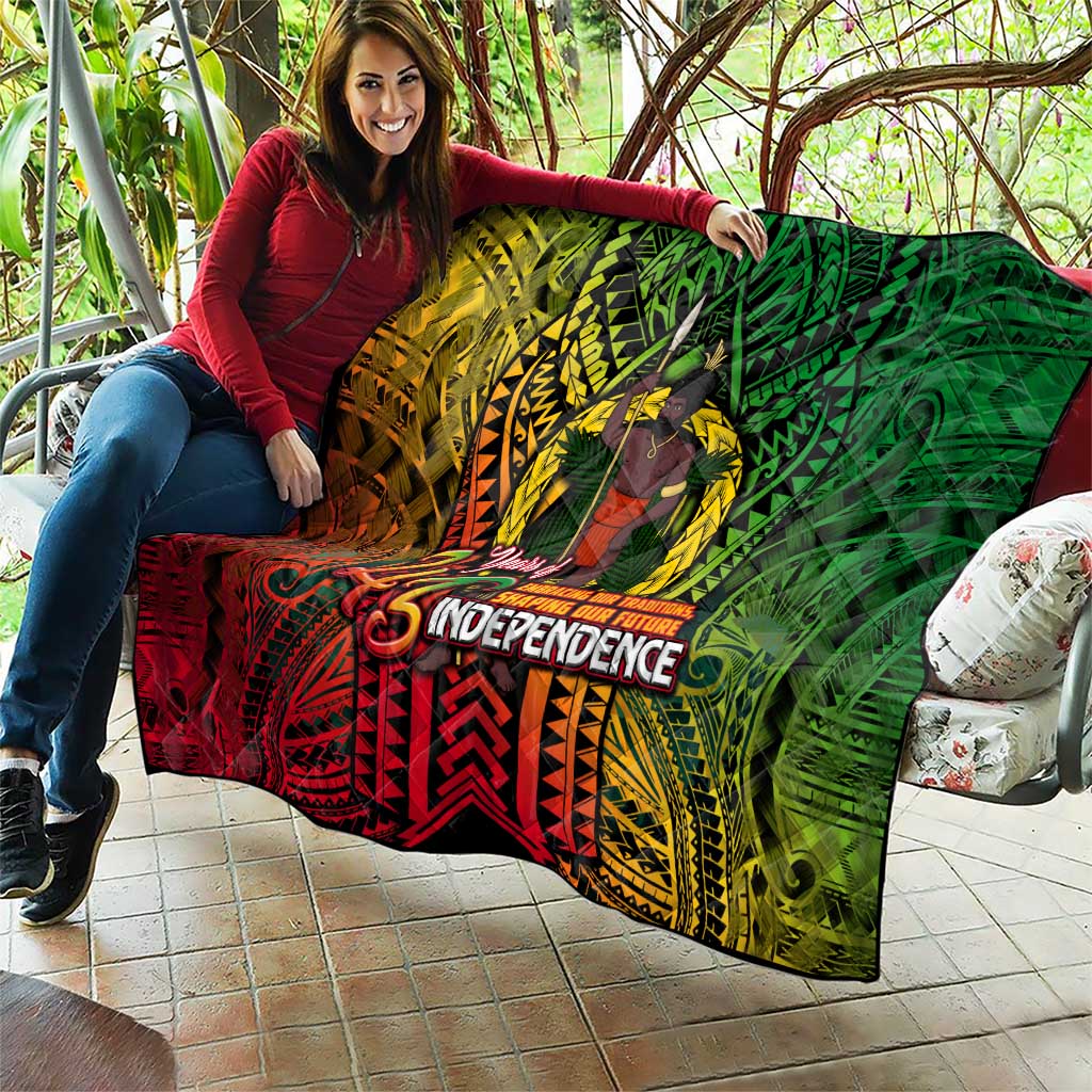 Vanuatu 45th Independence Anniversary Quilt Embracing Our Traditions Shaping Our Future