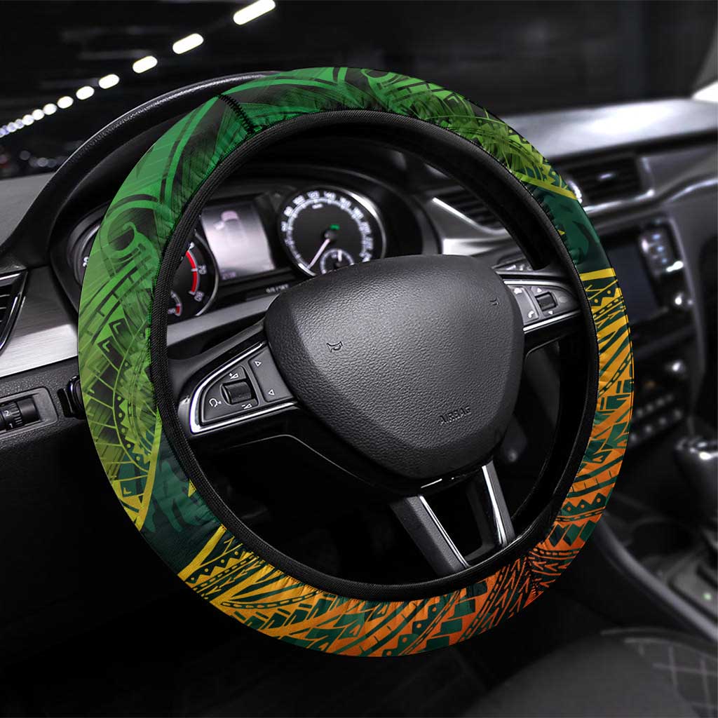 Vanuatu 45th Independence Anniversary Steering Wheel Cover Embracing Our Traditions Shaping Our Future
