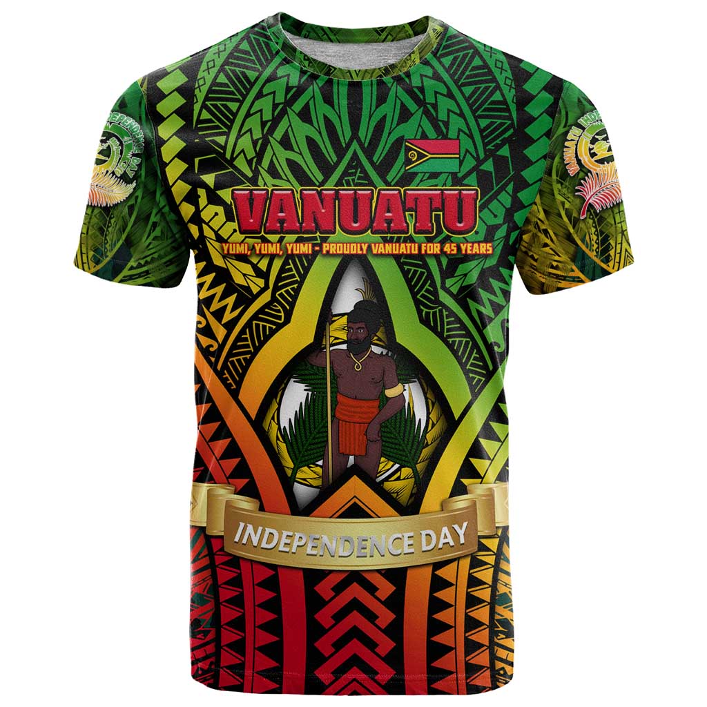Vanuatu 45th Independence Anniversary T Shirt Embracing Our Traditions Shaping Our Future