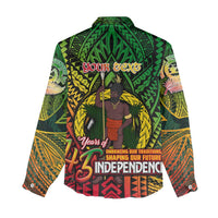 Vanuatu 45th Independence Anniversary Women Casual Shirt Embracing Our Traditions Shaping Our Future