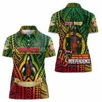Vanuatu 45th Independence Anniversary Women Polo Shirt Embracing Our Traditions Shaping Our Future