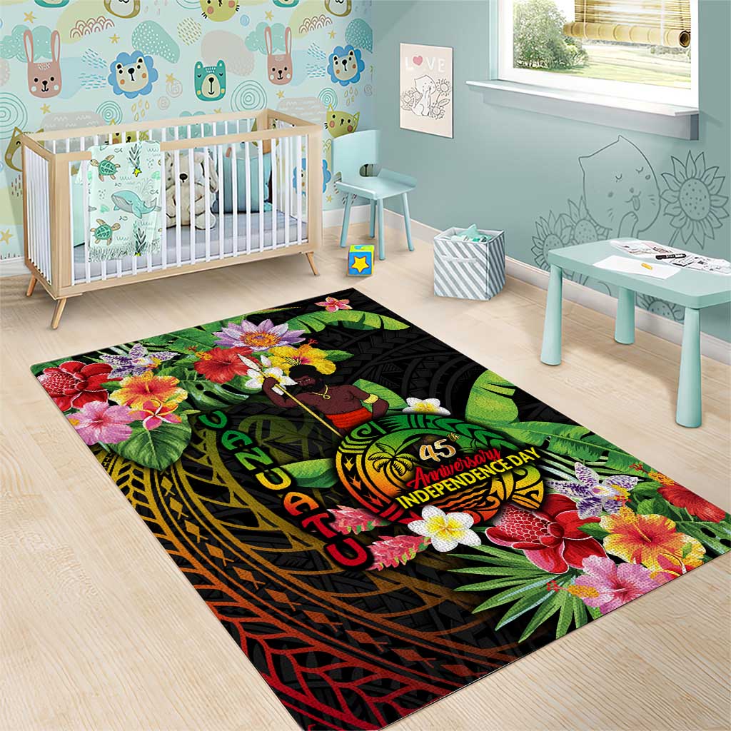 45th Anniversary of Freedom Vanuatu Area Rug Island Pride Cultural Power Pacific Unity